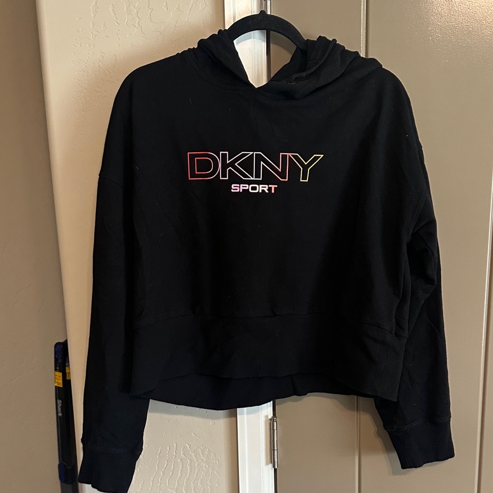 DKNY Sport Women's Black Cropped Hoodie